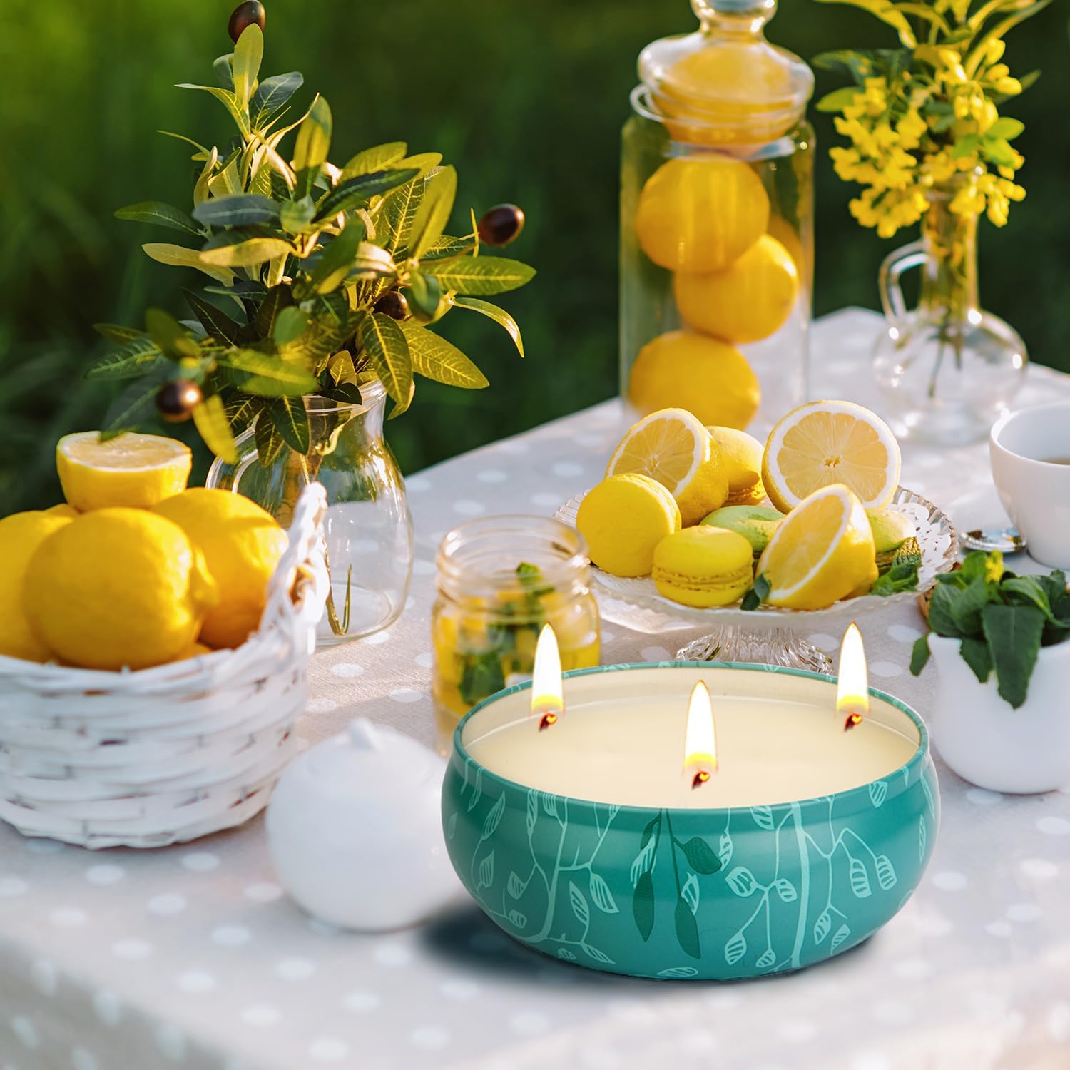 Citronella Candles Outdoor, La - Home Decor Garden reseña y precio