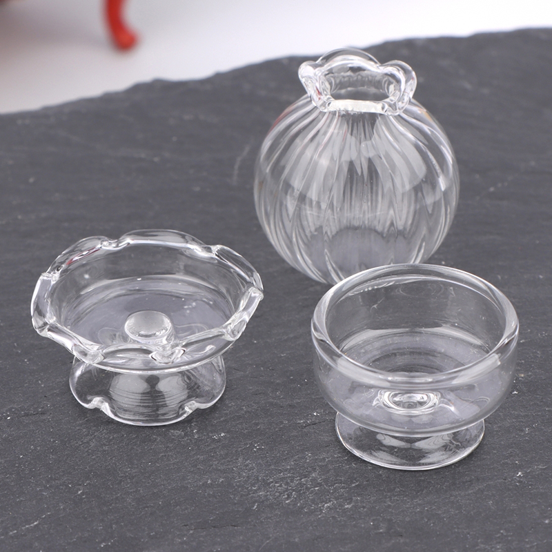 1:12 Dollhouse Miniature Glass - Home Decor Vase reseña y precio