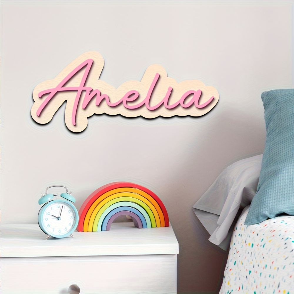 Personalized Double-Layered Wo - Home Decor Names reseña y precio