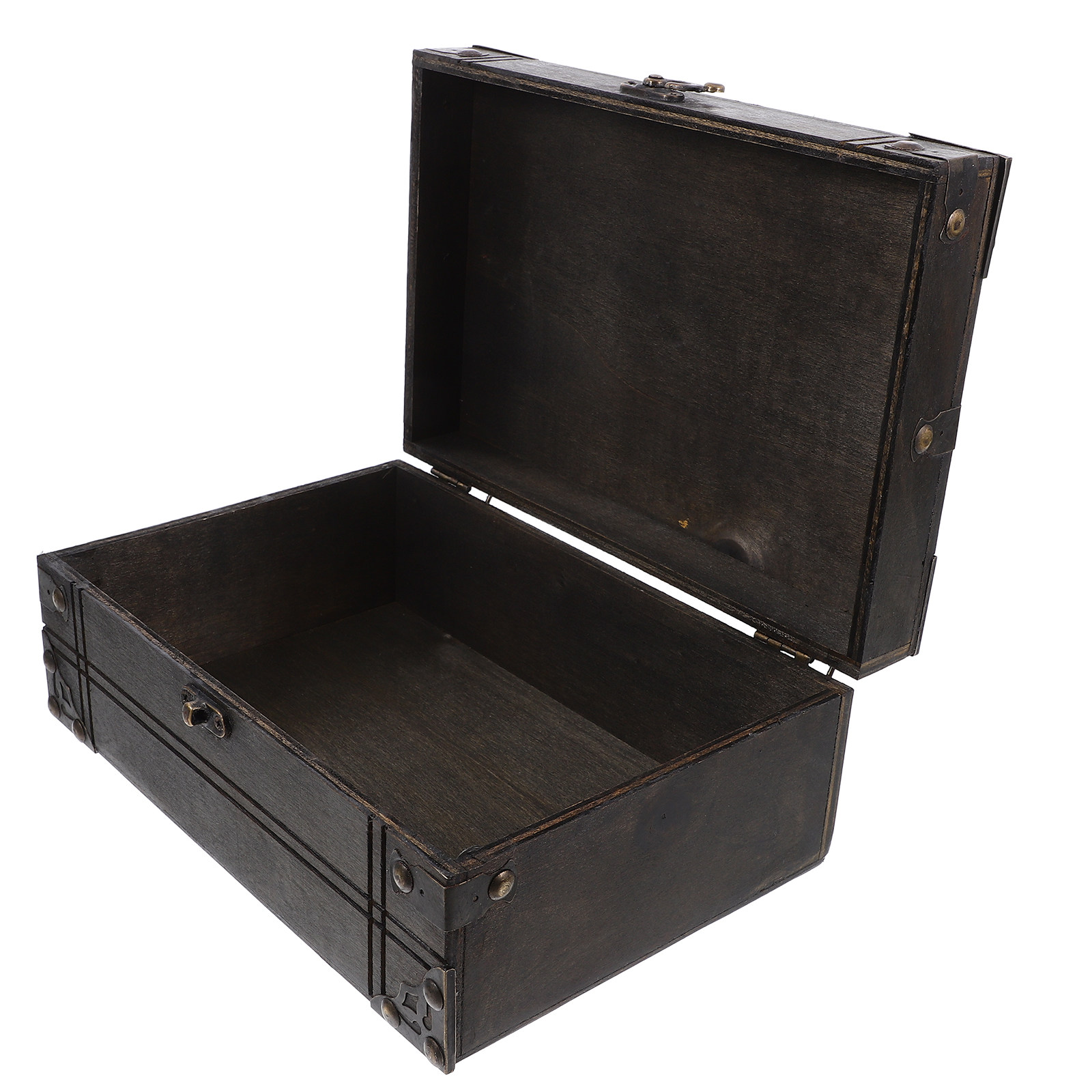 Vintage Wooden Treasure Box Re - Home Decor Vintage reseña y precio