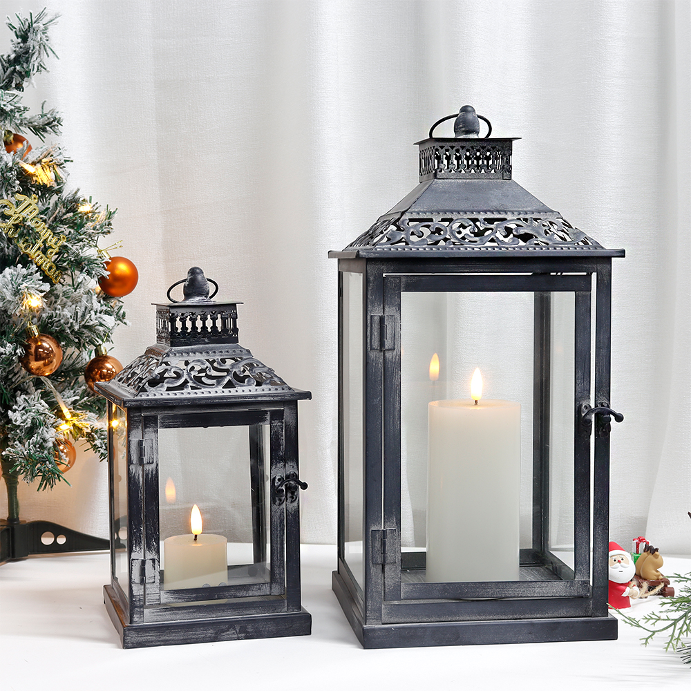 Set of Two Antique Grey Metal  - Home Decor Vintage reseña y precio