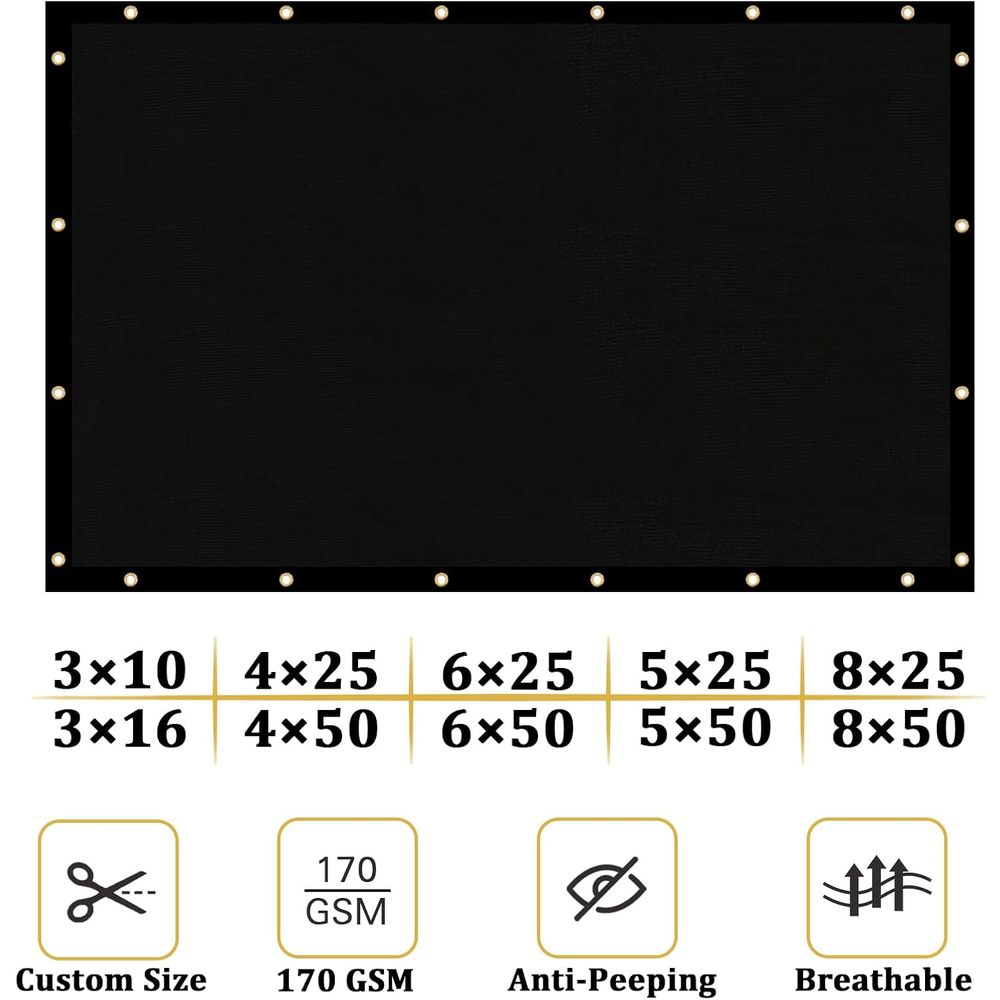 4' X 50' ence Privacy Sn Heavy - Home Decor Garden reseña y precio