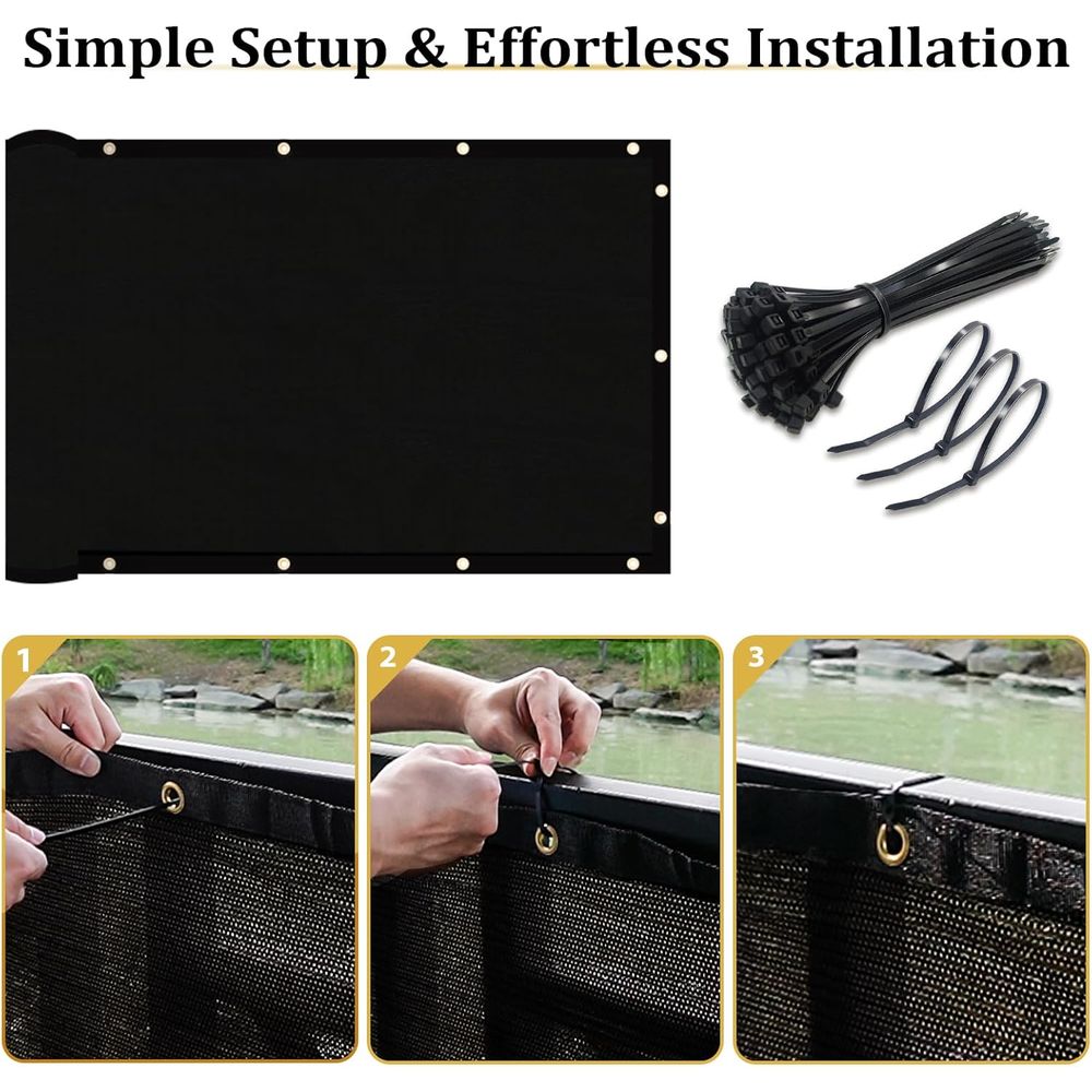 4' X 50' ence Privacy Sn Heavy - Home Decor Garden reseña y precio