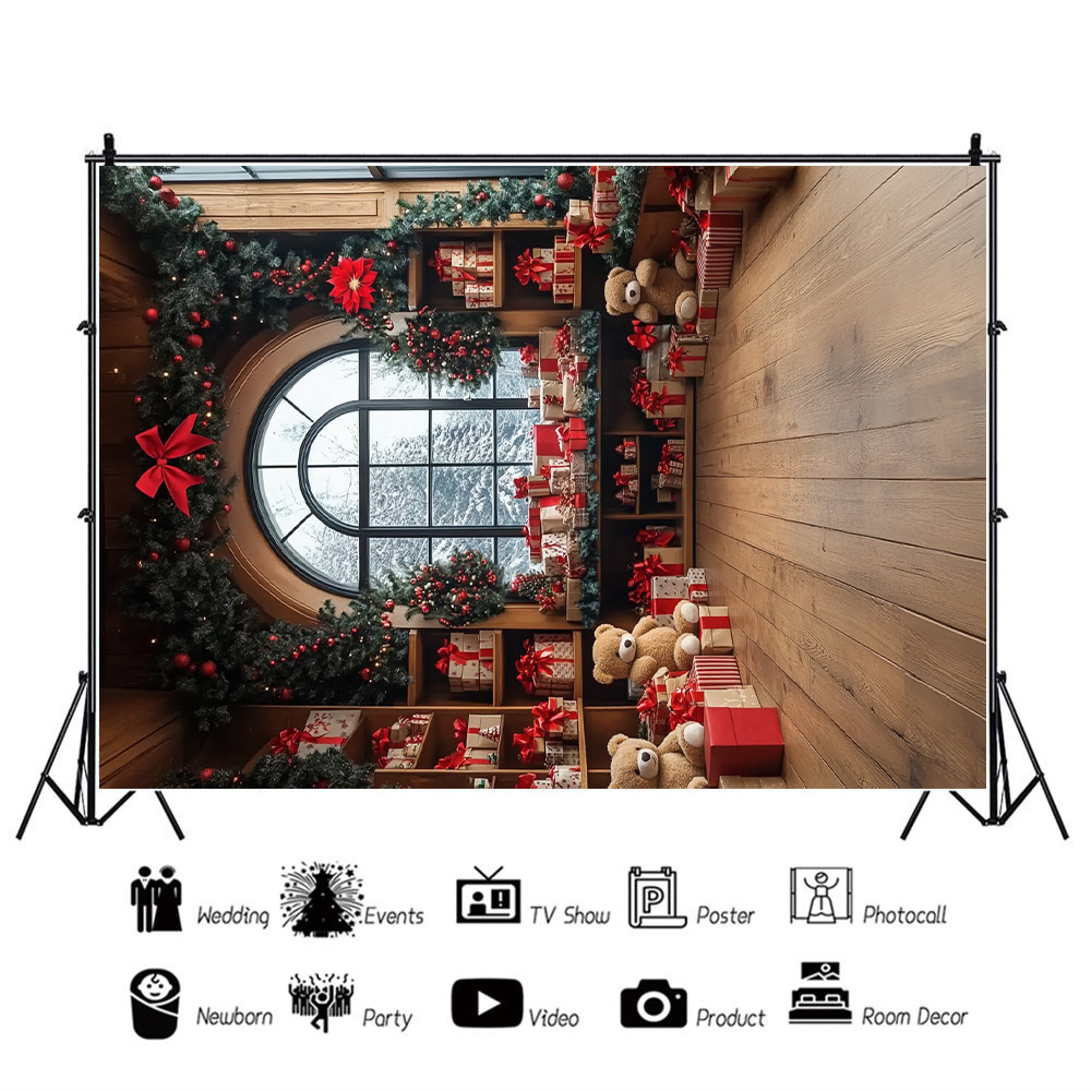 Christmas Doll Bear Photograph - Home Decor Vinyl Flooring reseña y precio