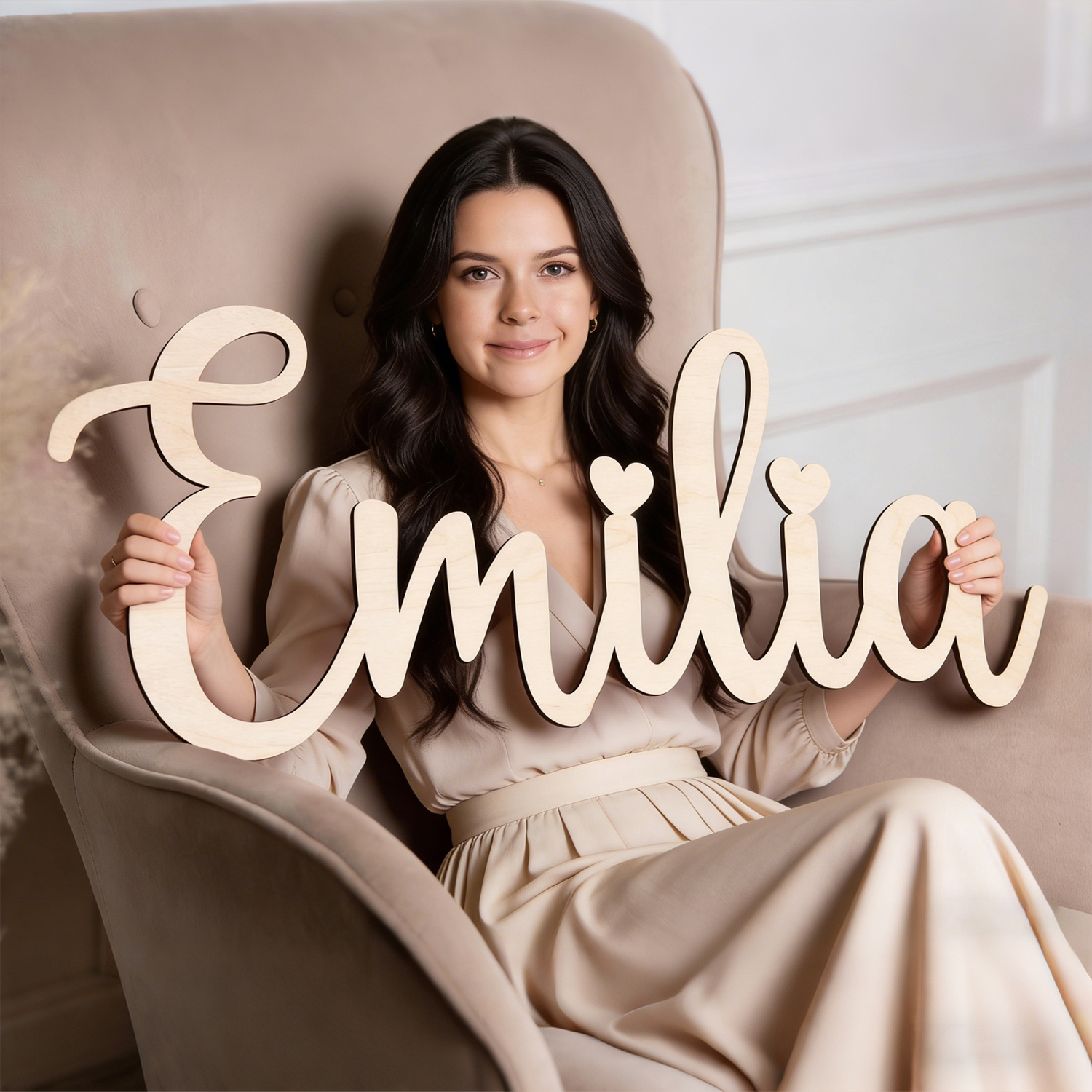 1pc personalized custom wooden - Home Decor Names reseña y precio