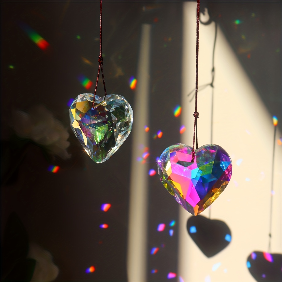 1pc Crystal Peach Prism Pendan - Crystal Sun Catcher reseña y precio