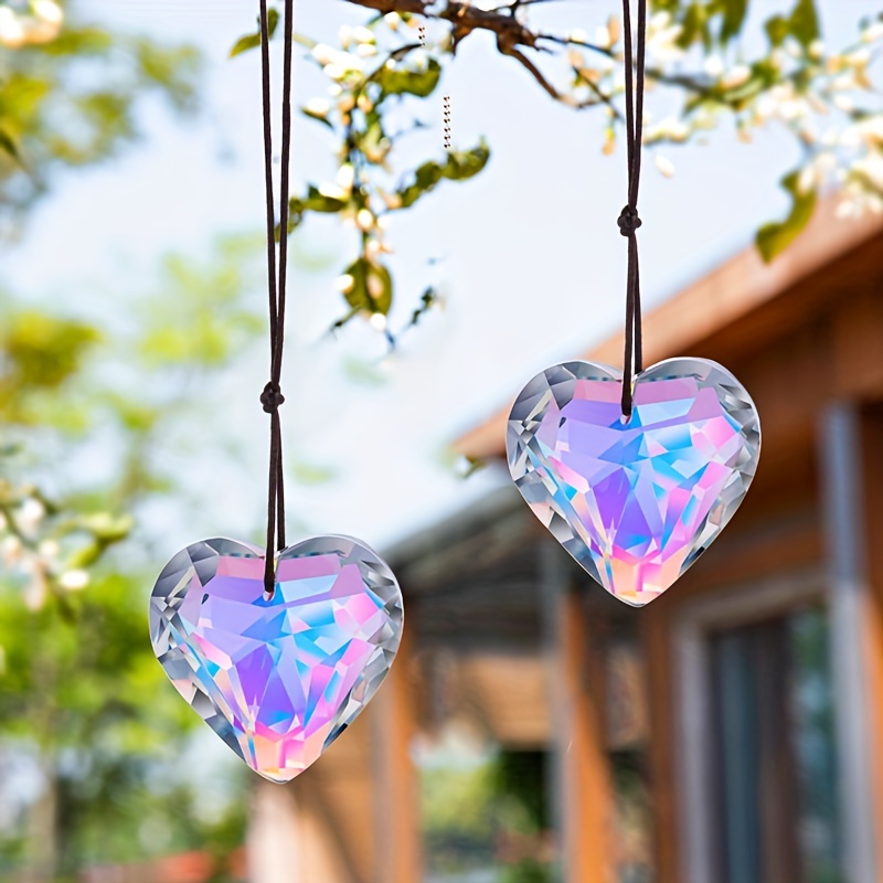 1pc Crystal Peach Prism Pendan - Crystal Sun Catcher reseña y precio