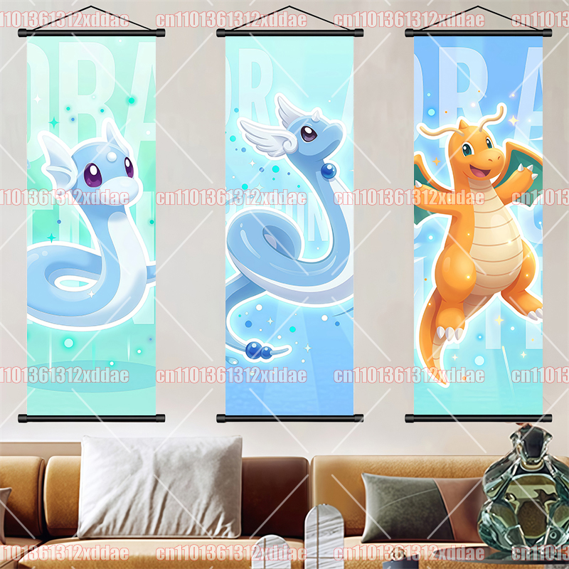 Pokemon Scroll Painting Dragon - Canvas Painting reseña y precio