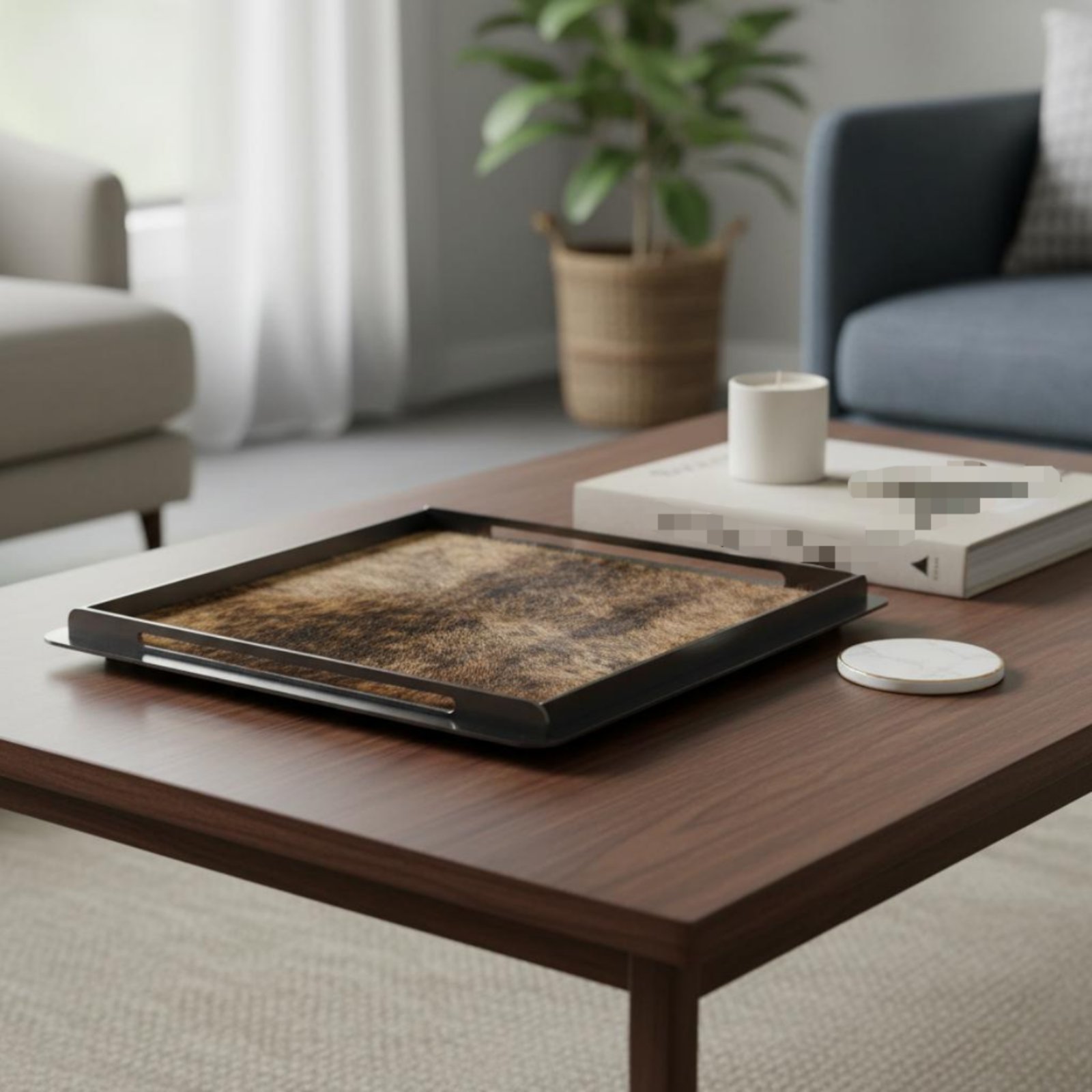 Horsehair Decorative Tray Crea - Home Decor Frames reseña y precio