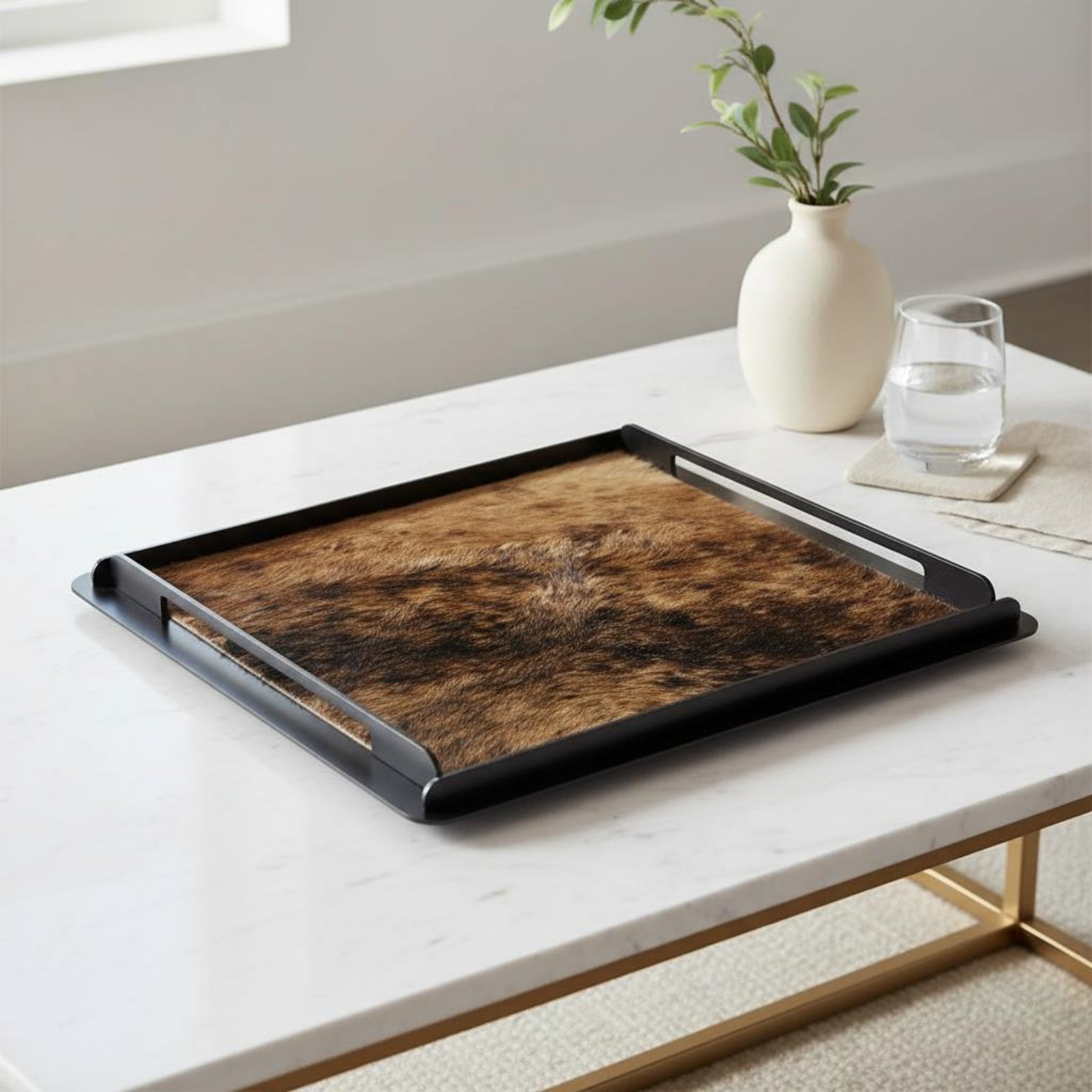 Horsehair Decorative Tray Crea - Home Decor Frames reseña y precio