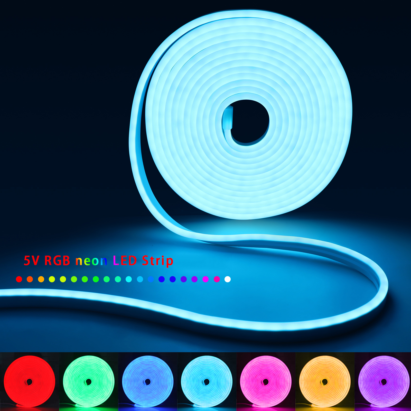 5V USB RGB Neon LED Strip Ligh - Home Decor App reseña y precio