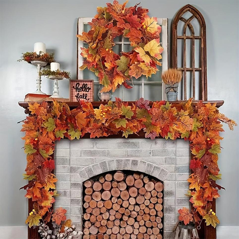 2M Artificial Fall Maple Leaf  - Victory Home Decor reseña y precio