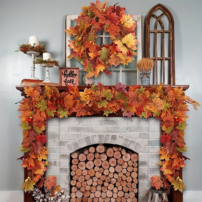 2M Artificial Fall Maple Leaf  - Victory Home Decor reseña y precio
