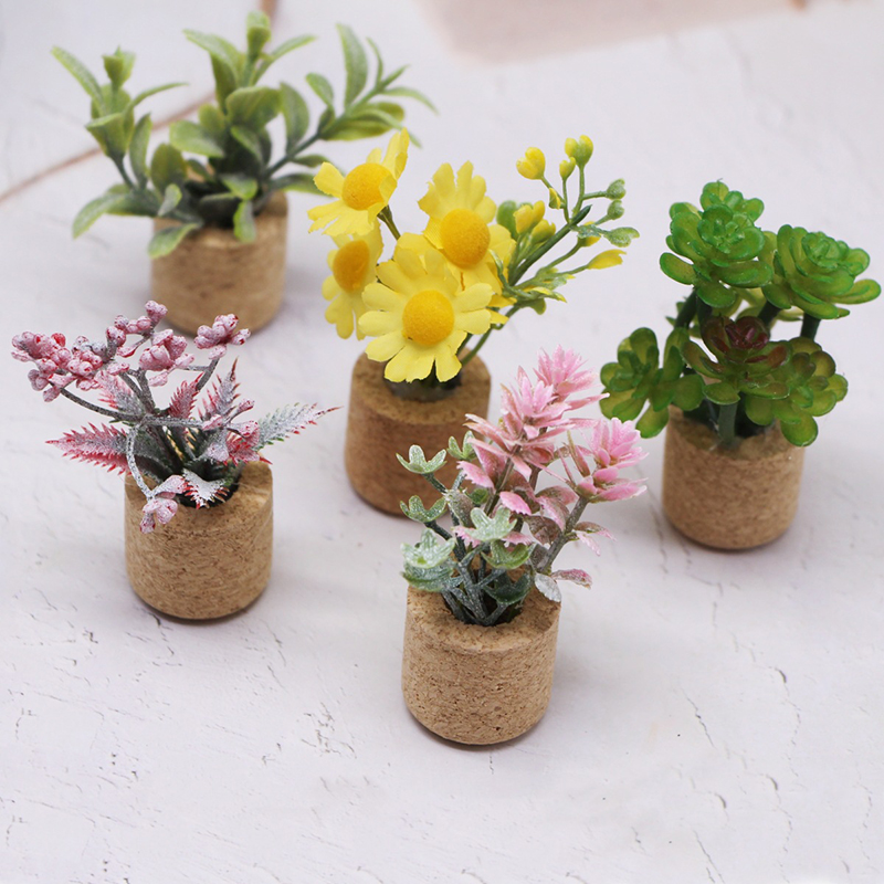 🛒1:12 Dollhouse Simulation Flo - Home Decor Garden reseña y precio