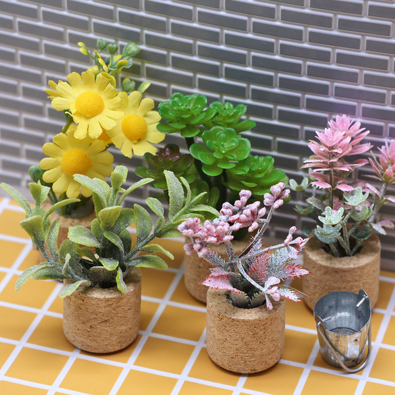 🛒1:12 Dollhouse Simulation Flo - Home Decor Garden reseña y precio