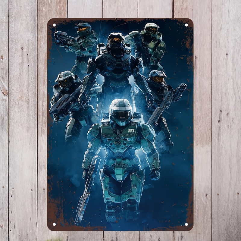 Halo-Inspired Metal Wall Art S - Home Decor Games Free reseña y precio