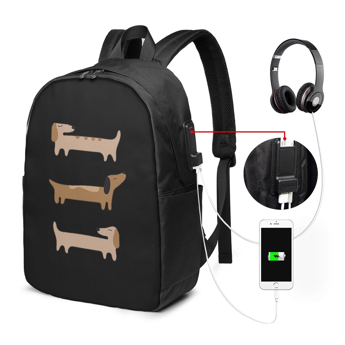 Home Decor - Dachshund Backpac - Home Decor In reseña y precio