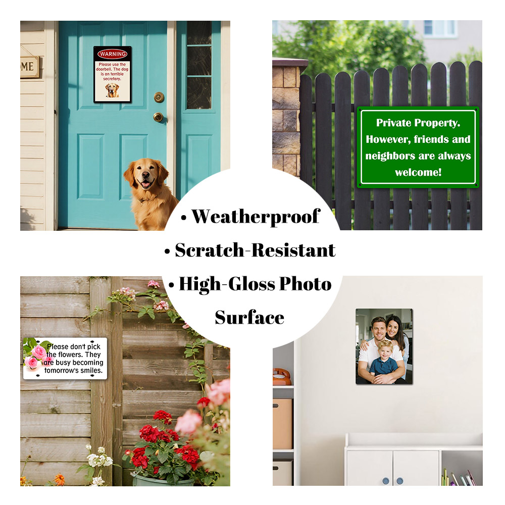Custom Aluminum Sign Personali - Home Decor Garden reseña y precio