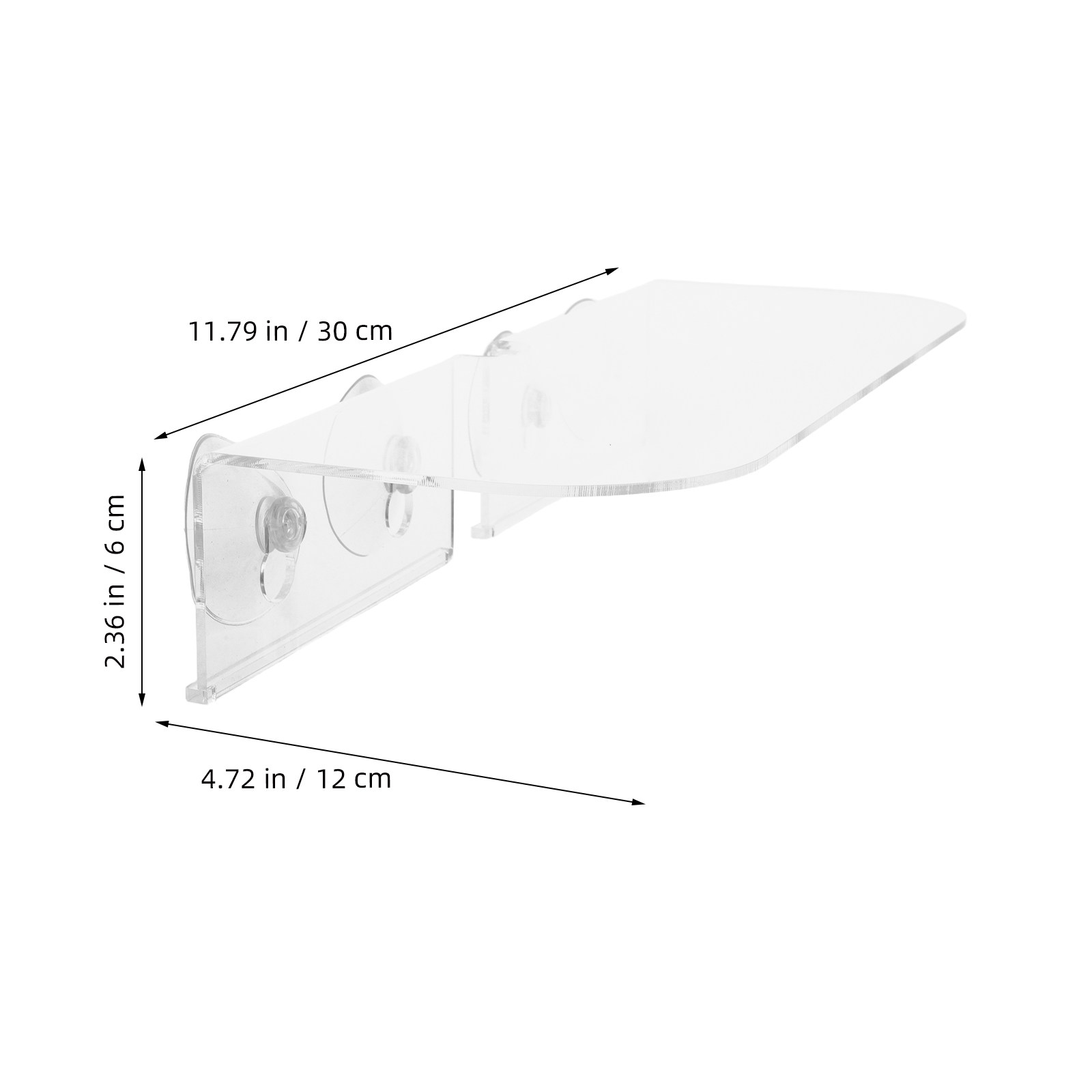 12 Inch Suction Cup Window Pla - Floating Shelves reseña y precio