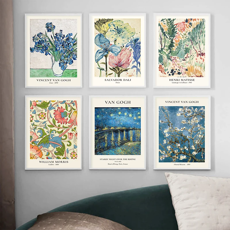 Van Gogh Star Vase Series Wall - Home Decor Za reseña y precio