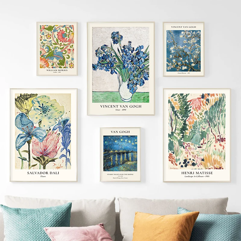 Van Gogh Star Vase Series Wall - Home Decor Za reseña y precio