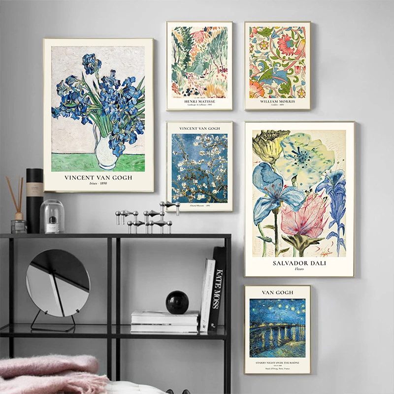Van Gogh Star Vase Series Wall - Home Decor Za reseña y precio