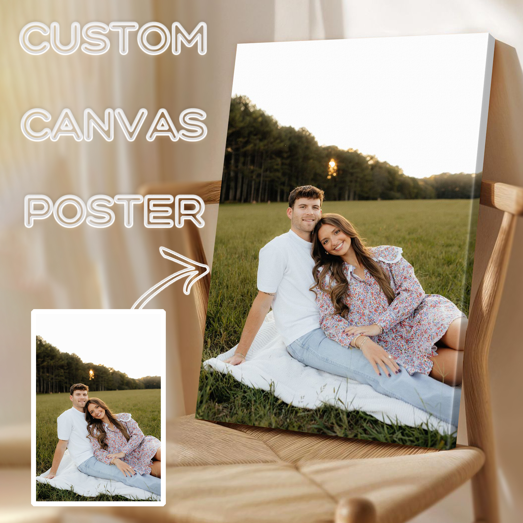 1Pc Custom All Size Canvas Pri - Home Decor Frames reseña y precio