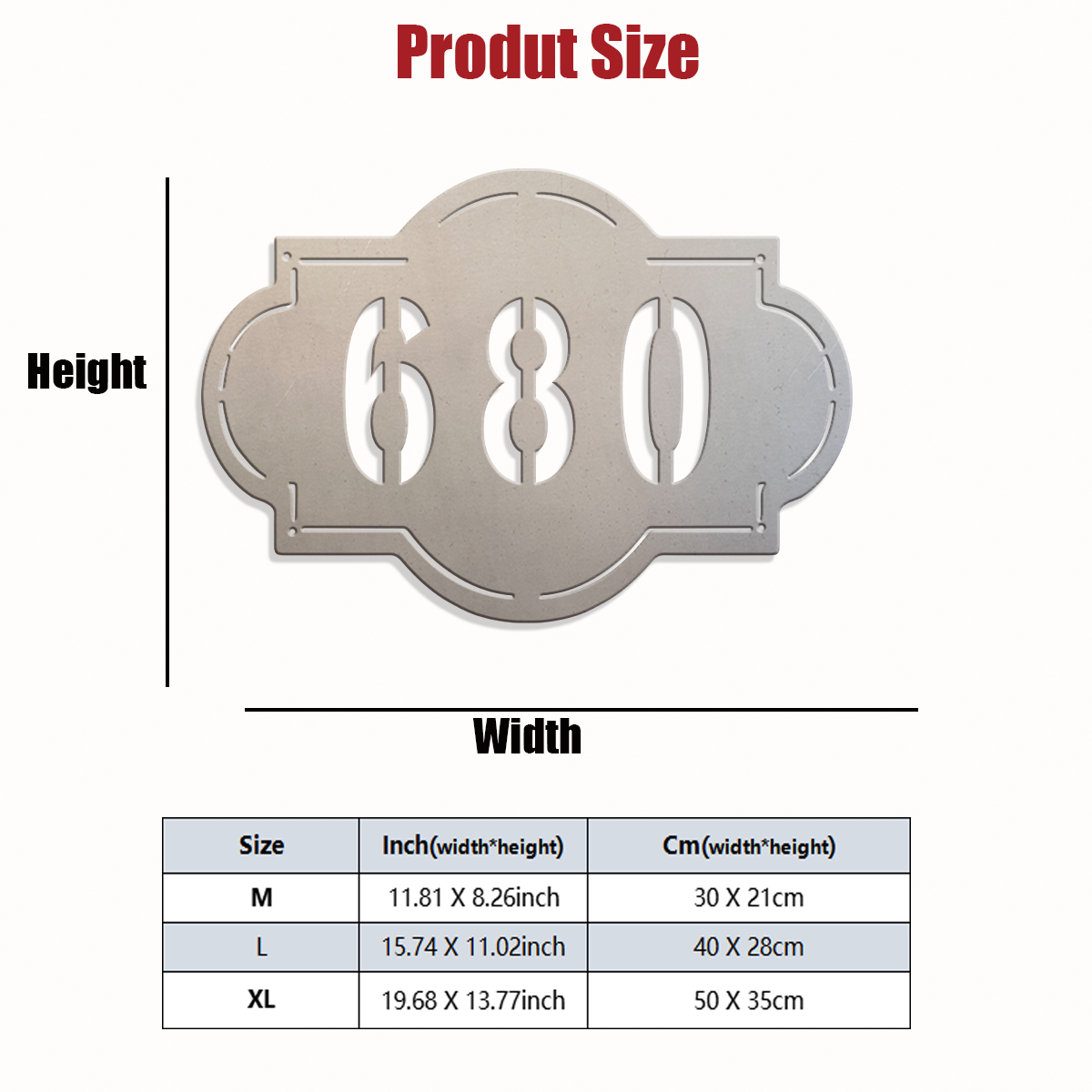 1pc Custom Number Metal Wall D - Home Decor Garden reseña y precio