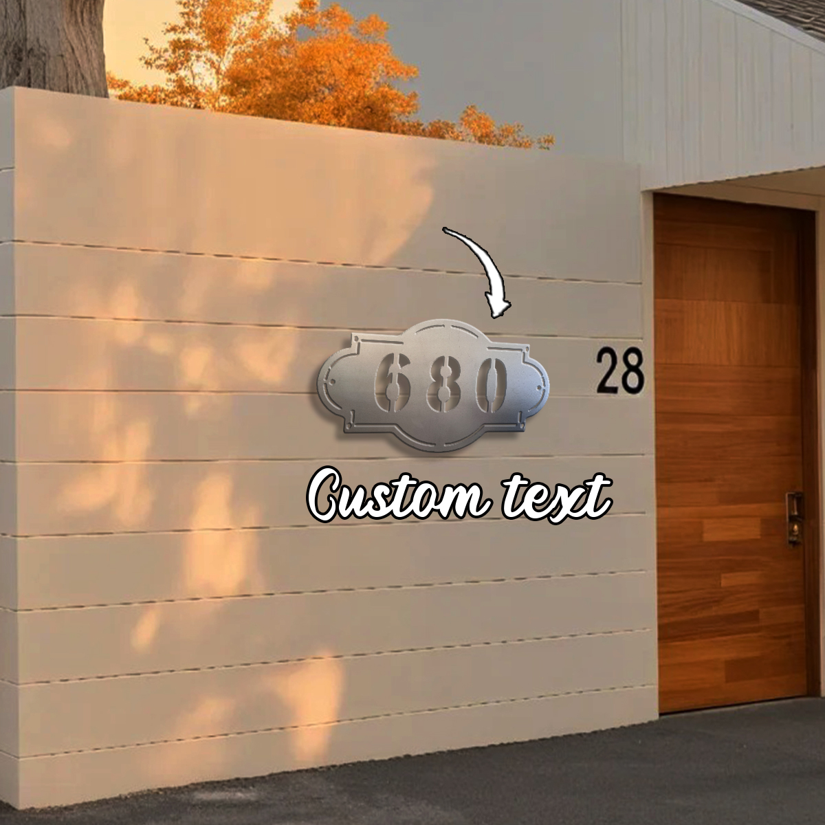 1pc Custom Number Metal Wall D - Home Decor Garden reseña y precio