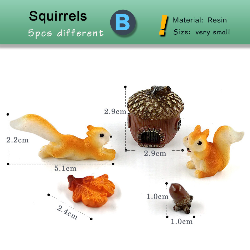 Forest Simulated Squirrel Mini - Home Decor Korea reseña y precio