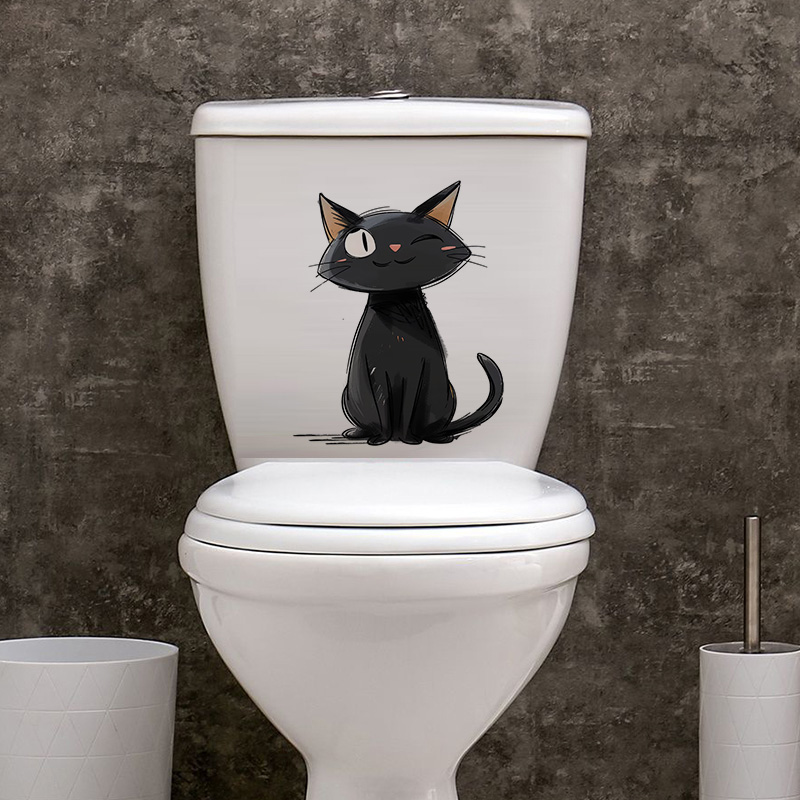 Cartoon Black Cats Wall Sticke - Home Decor Vinyl Flooring reseña y precio