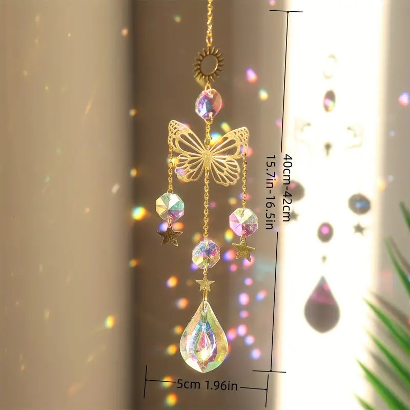 1 pc Butterfly Crystal Sun Cat - Crystal Sun Catcher reseña y precio