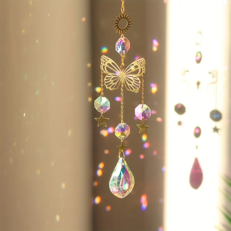 1 pc Butterfly Crystal Sun Cat - Crystal Sun Catcher reseña y precio