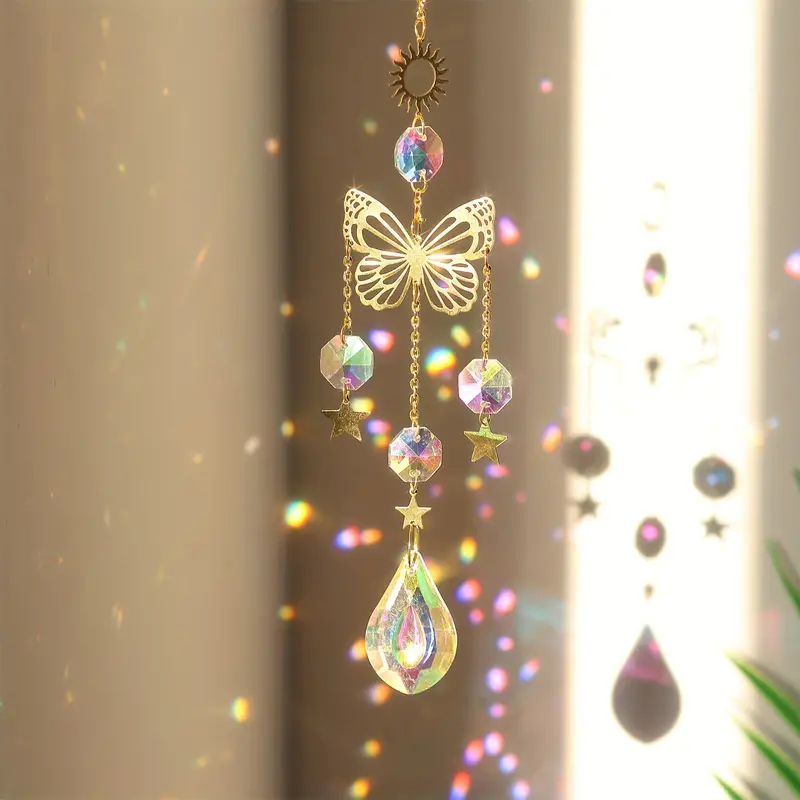 1 pc Butterfly Crystal Sun Cat - Crystal Sun Catcher reseña y precio