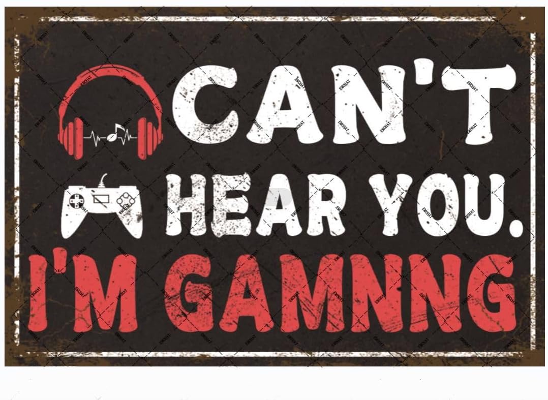 EMOHAT Game Room Metal Tin Sig - Home Decor Games Free reseña y precio