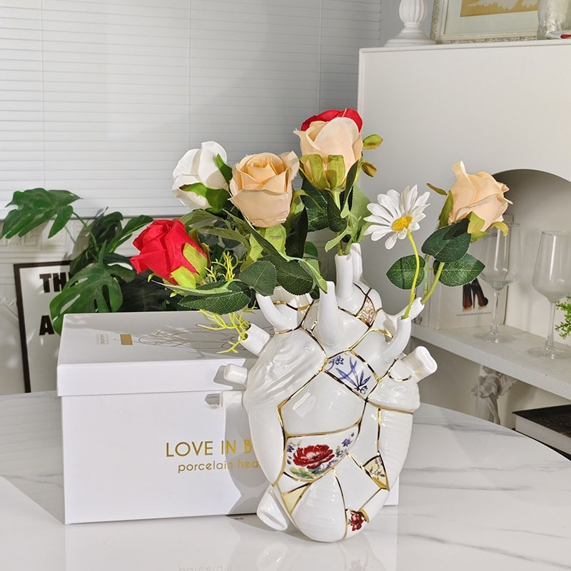 Heart vase Living room wine ca - Home Decor Vase reseña y precio