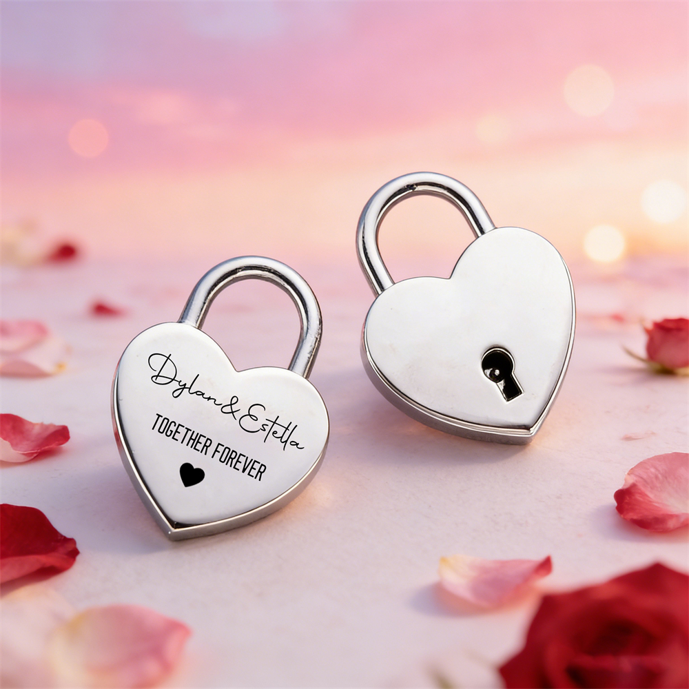 Custom Name Heart-Shaped Padlo - Home Decor Names reseña y precio