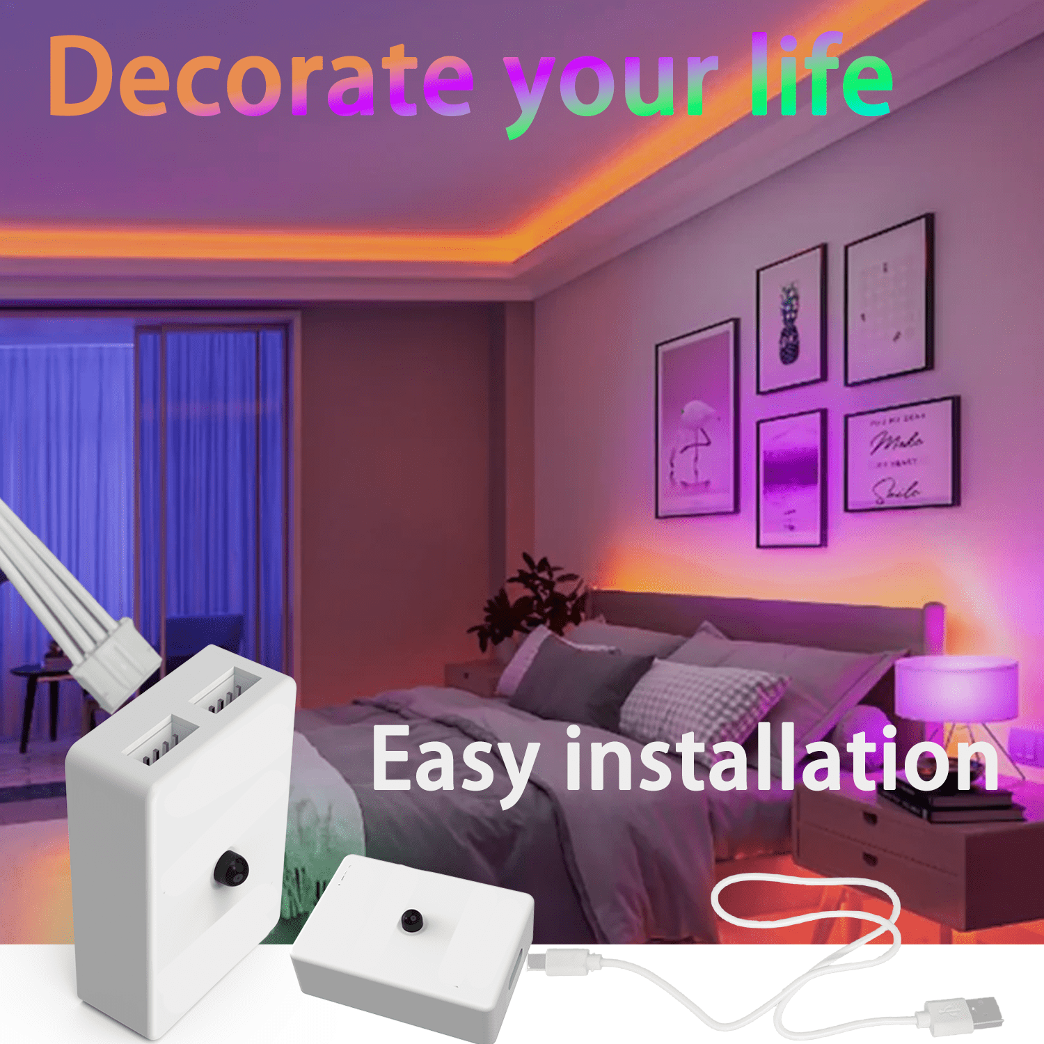 HBOWMDJIA 16-100 Feet USB Ligh - Home Decor App reseña y precio