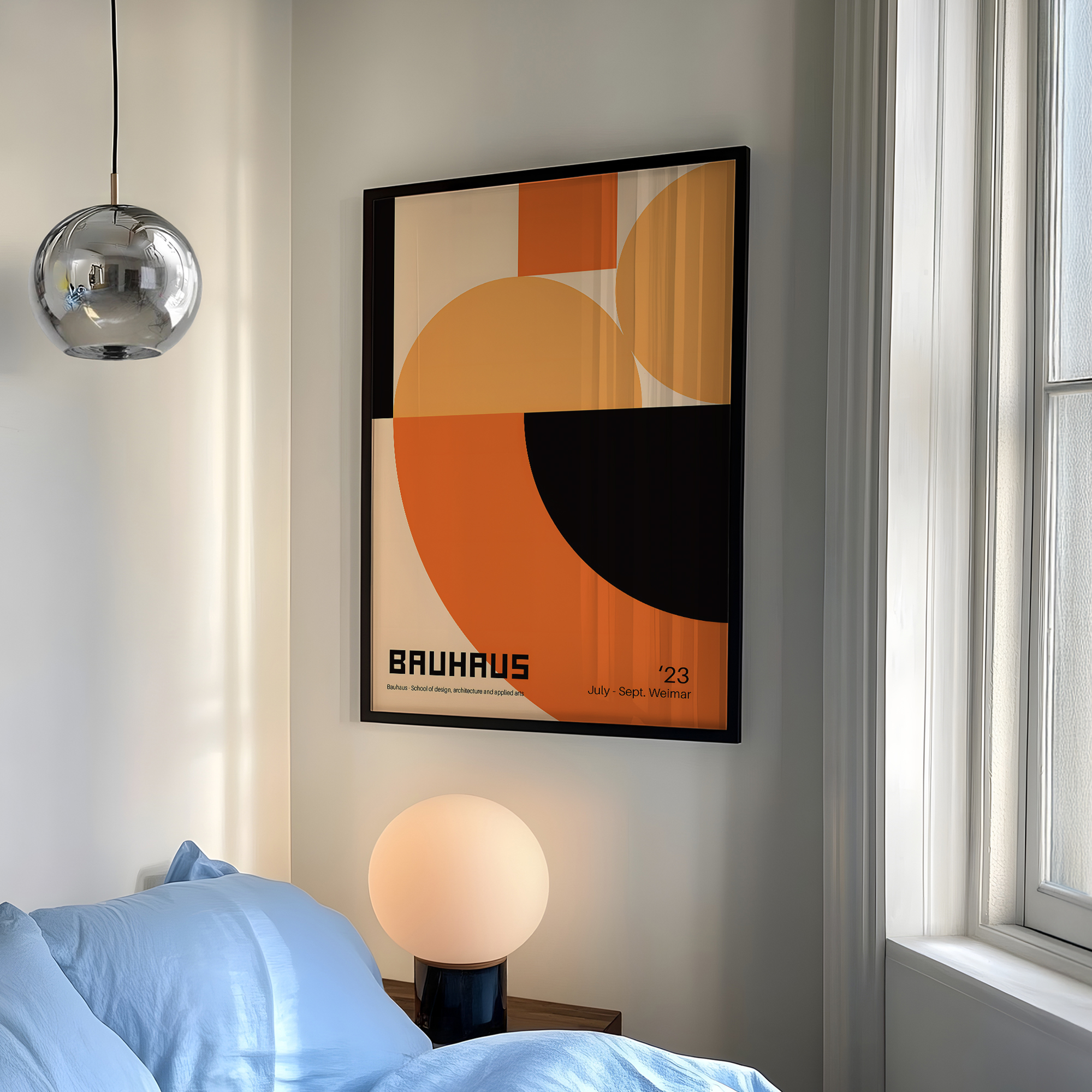 Modern Geometry Bauhaus School - Home Decor Frames reseña y precio