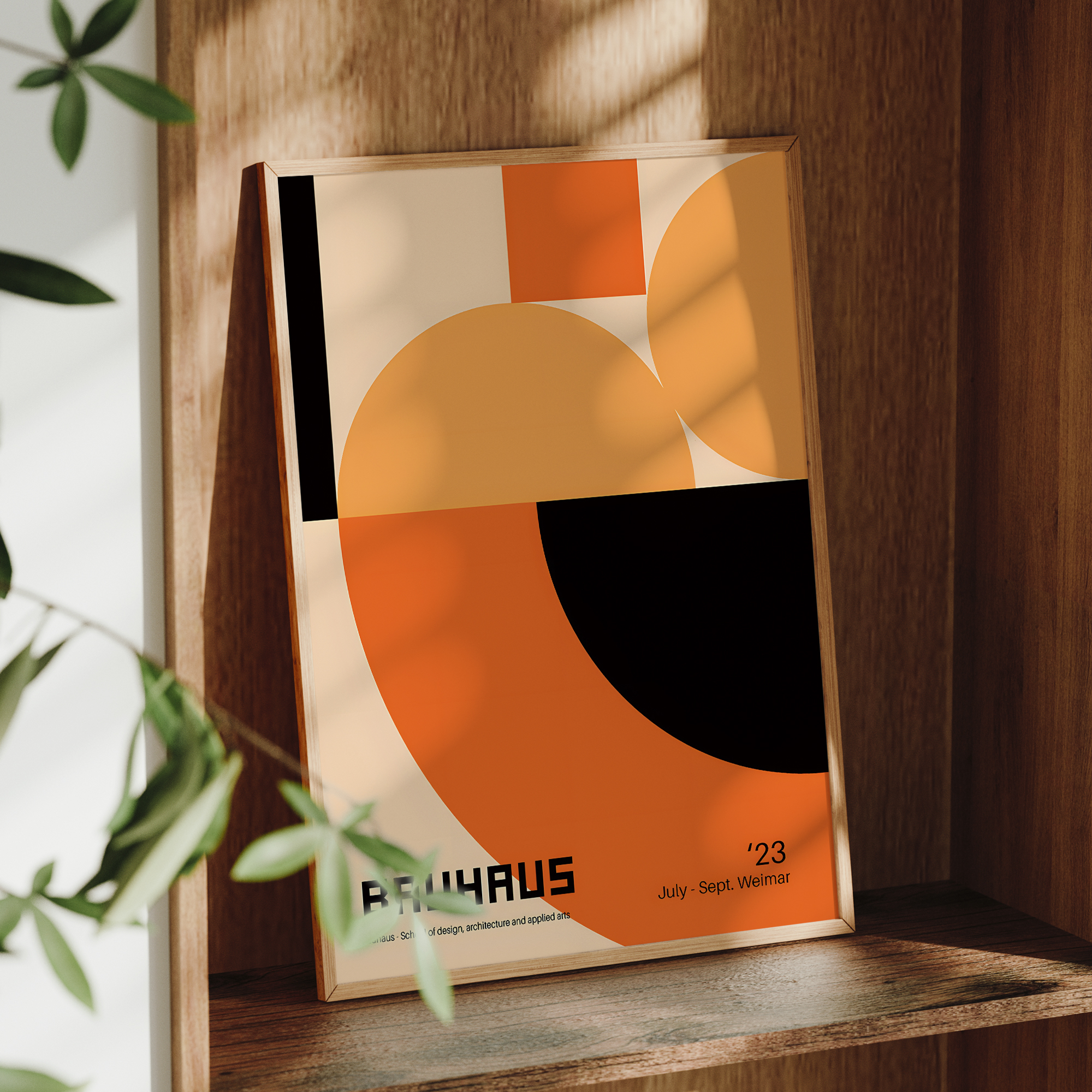 Modern Geometry Bauhaus School - Home Decor Frames reseña y precio