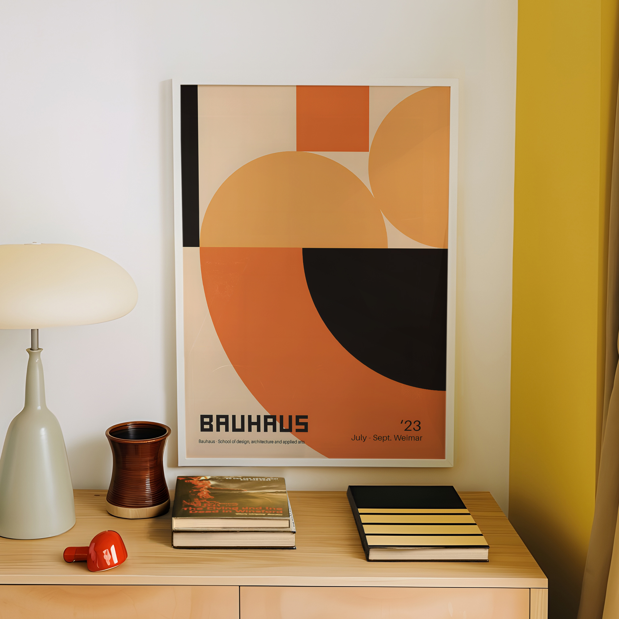 Modern Geometry Bauhaus School - Home Decor Frames reseña y precio