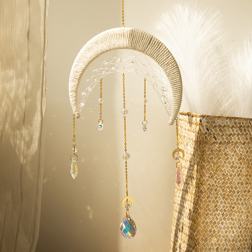 Moon Suncatcher Hanging Crysta - Crystal Sun Catcher reseña y precio