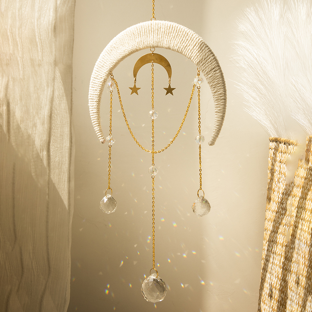 Moon Suncatcher Hanging Crysta - Crystal Sun Catcher reseña y precio