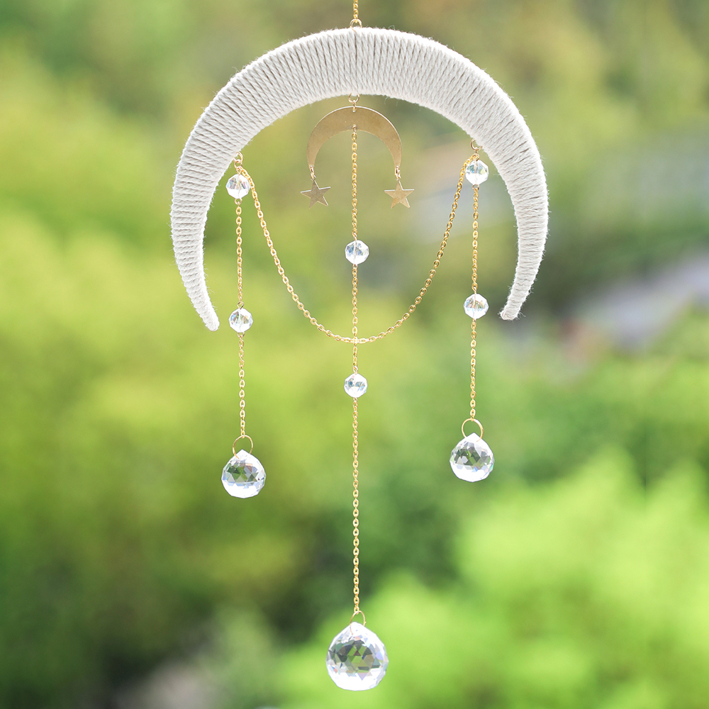Moon Suncatcher Hanging Crysta - Crystal Sun Catcher reseña y precio