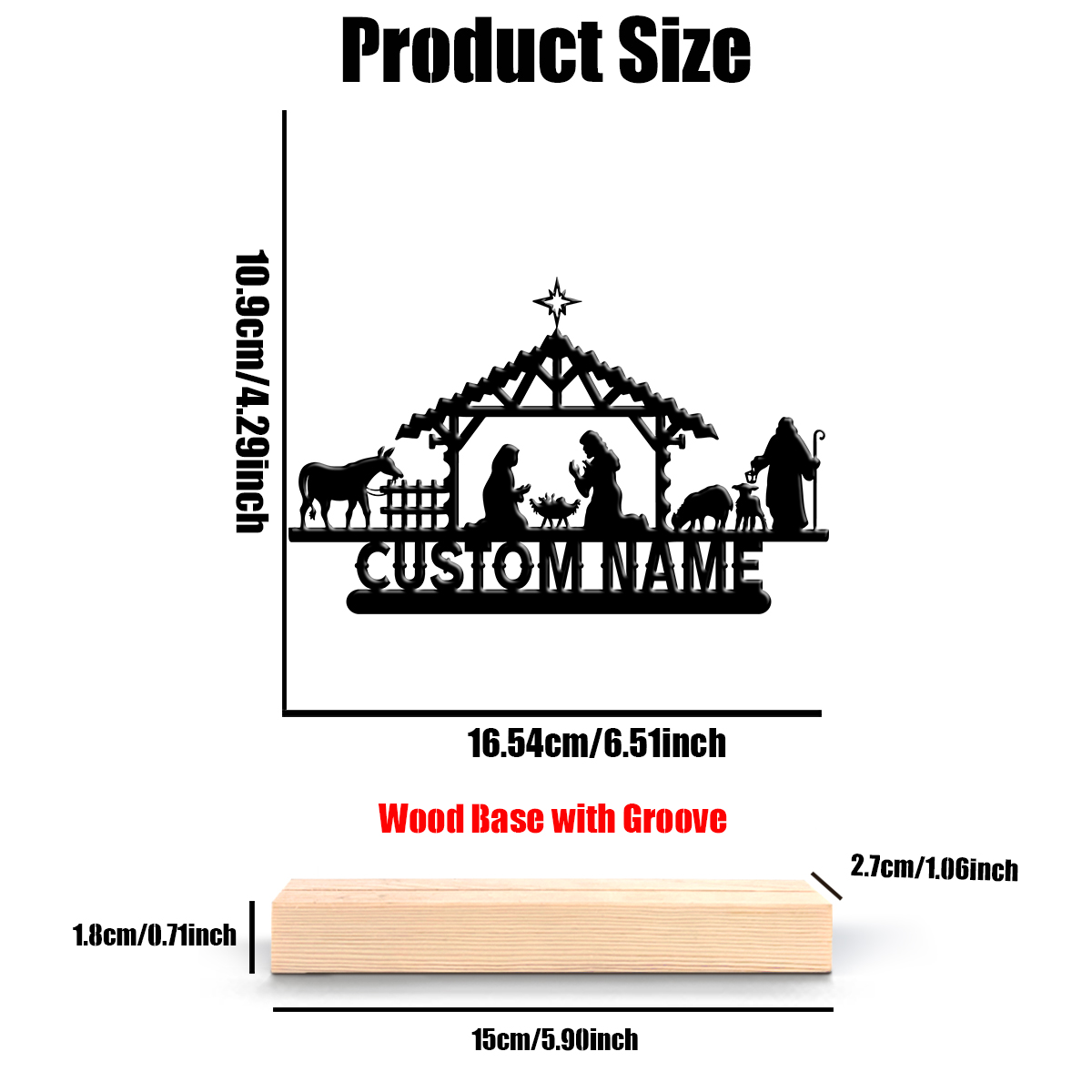 1Pc Csutom Name Jesus's Bitrth - Home Decor Names reseña y precio