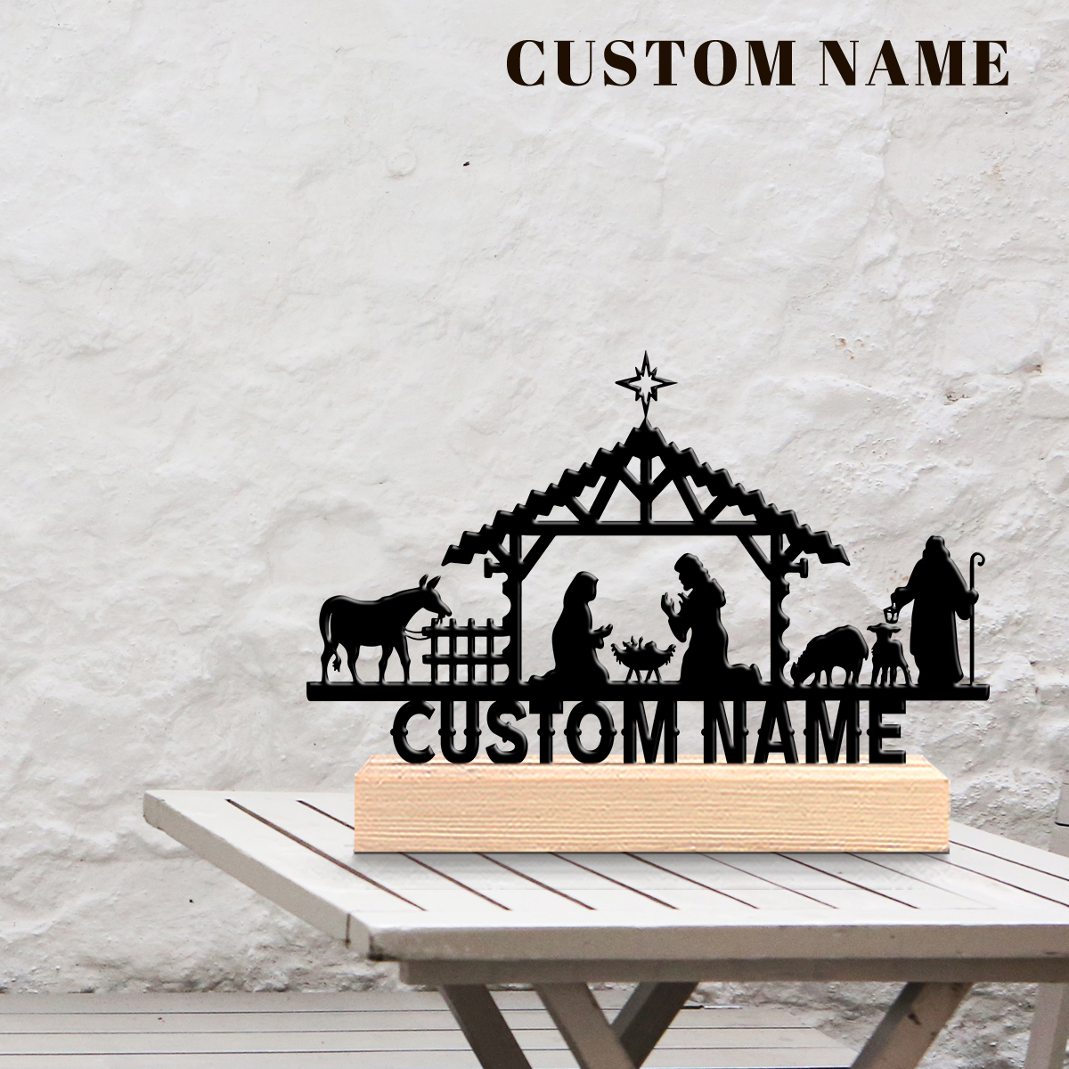 1Pc Csutom Name Jesus's Bitrth - Home Decor Names reseña y precio