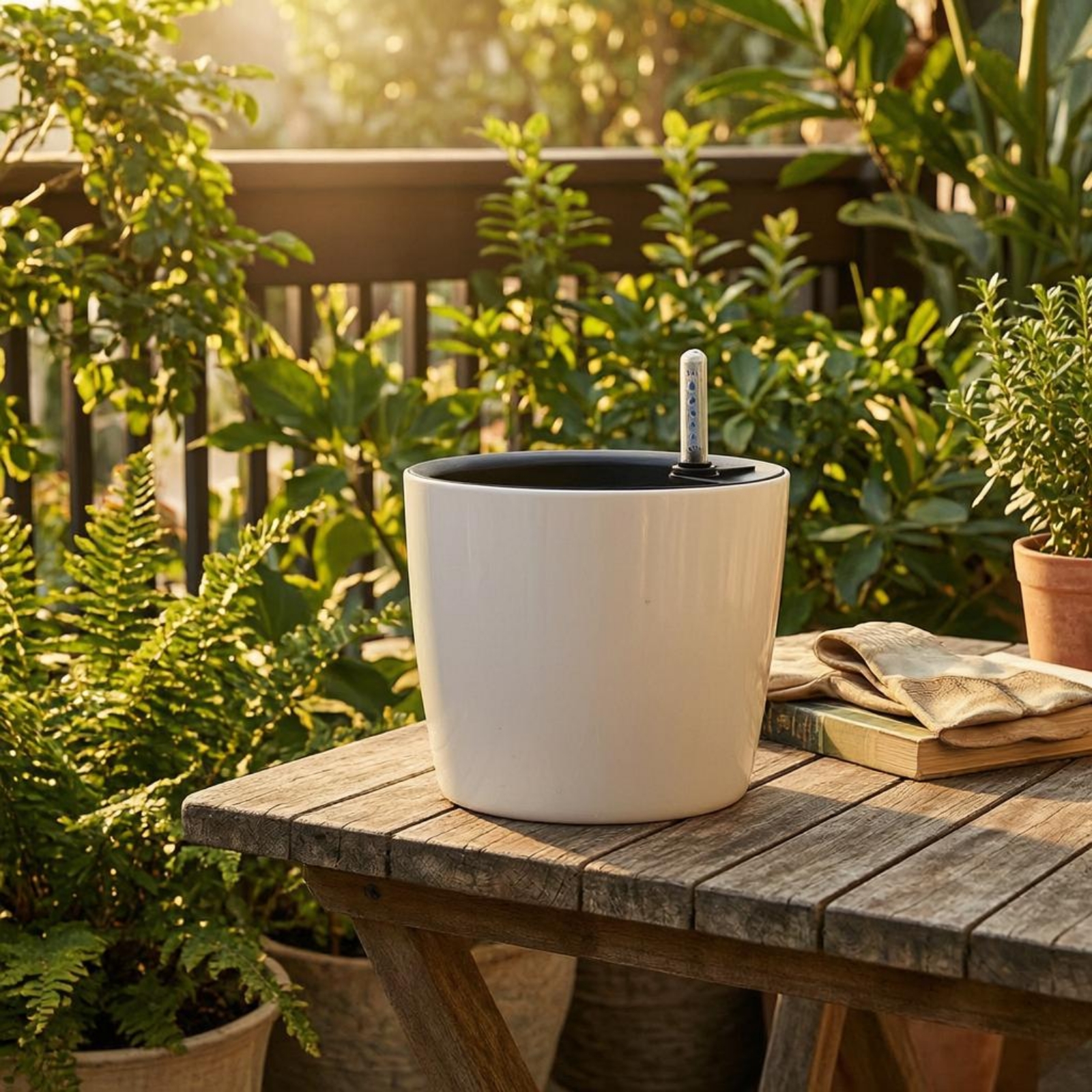 Self-Watering Pot Plastic Wate - Home Decor In reseña y precio