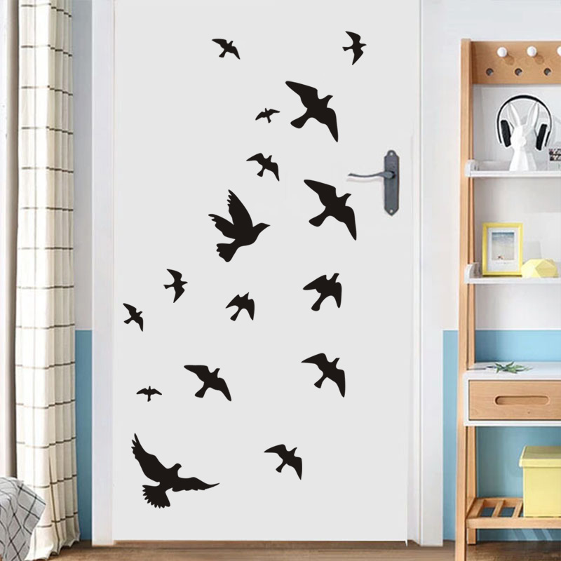 12Pcs/set Bird Wall Stickers H - Home Decor Vinyl Flooring reseña y precio