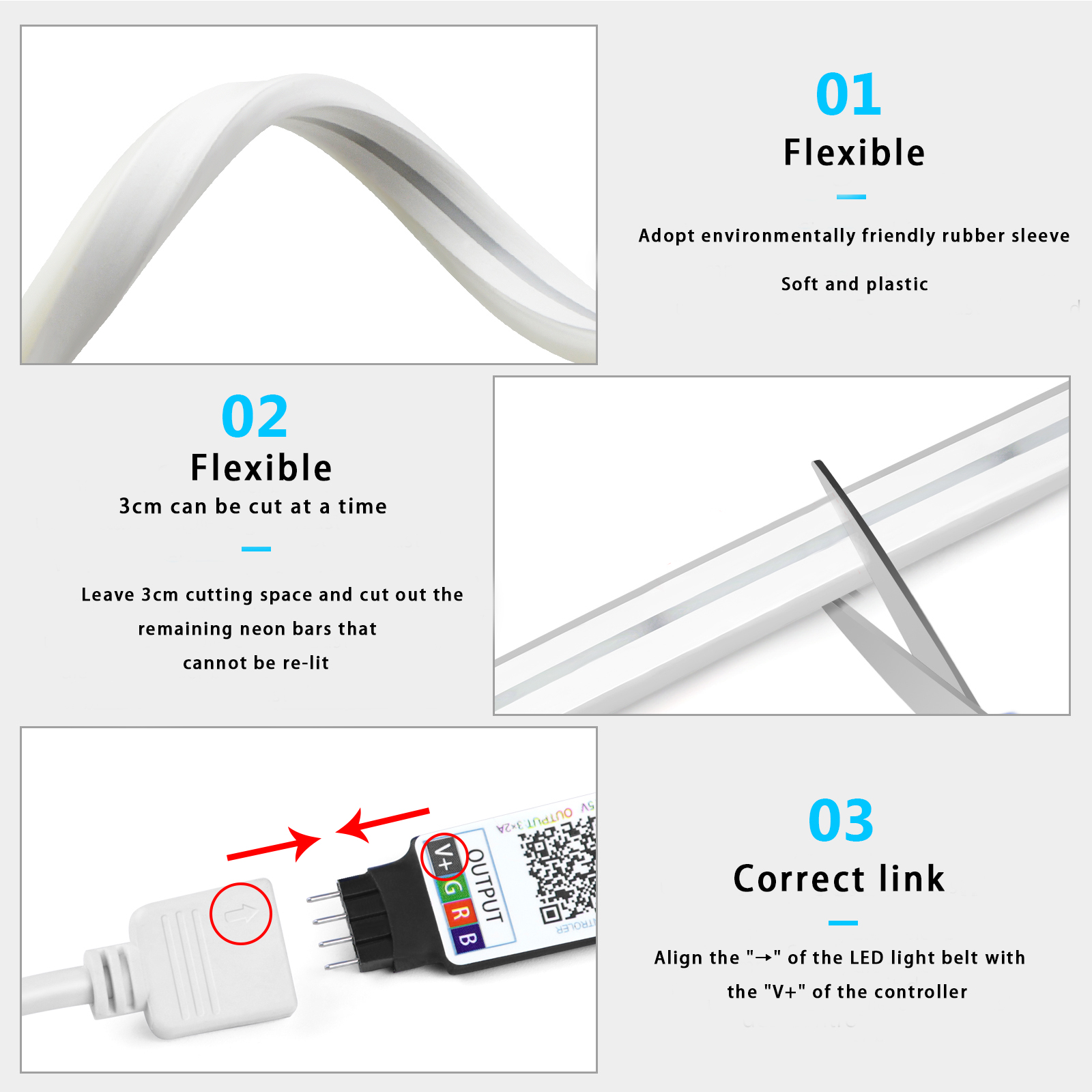 5V USB RGB Neon LED Strip Wate - Home Decor App reseña y precio