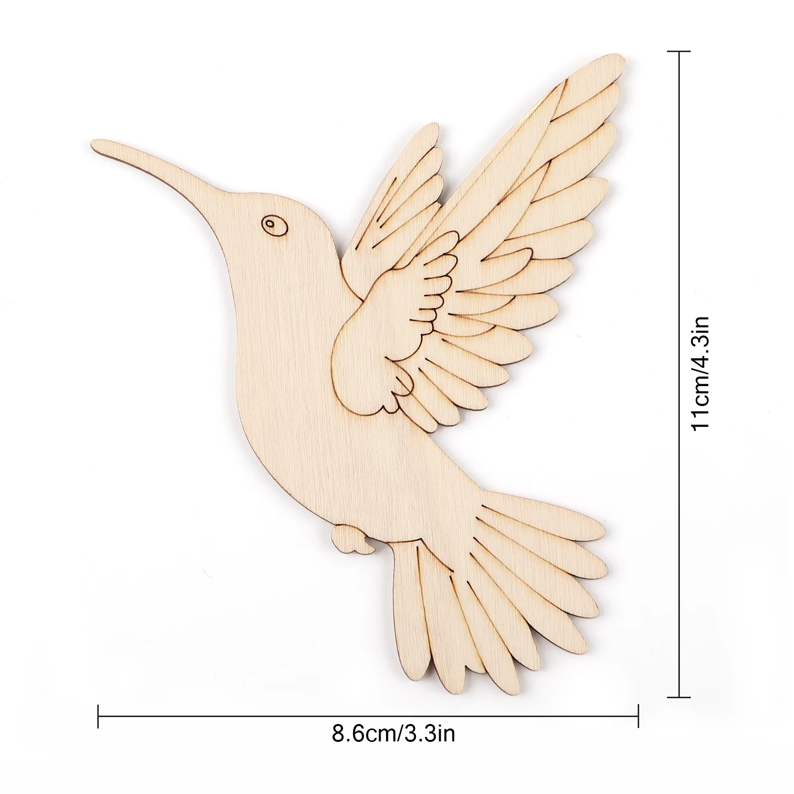 10pcs Unfinished Wood Animal B - Home Decor In reseña y precio